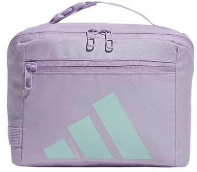 adidas Affiliate - Borsa per il pranzo (6 l), contenitore termico per alimenti, per bambini/adulti, cipria, viola prugna, rosa trasparente, blu acqua semi-flash, taglia unica