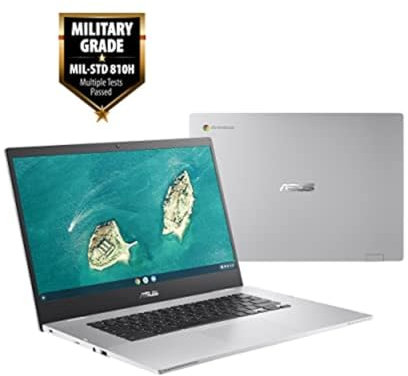 ASUS Chromebook CX1 15 CX1500 Laptop | 39.6 cm 1920x1080 FHD | Celeron - N3350-64GB SSD Hard Drive - 8GB RAM | 2 núcleos @ 2.4 GHz Chrome OS Negro