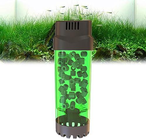 Happyyami Aquarium Luftpumpe 600 L/H Leise und Einstellbare Luftpumpe zur Sauerstofferhöhung Fischtankfilter mit Biochemischem Filtereffekt Geeignet für Aquarien und Zirkulation