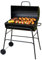 Trendi Charcoal BBQ Grill & Smoker – Portable Barrel Barbecue with Warming Rack, Adjustable Air Vents & Wheels – Large Outdoor Garden BBQ for Grilling Meat, Fish & Vegetables