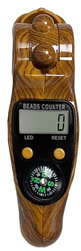 Compteur de perles numérique portable - Traqueur de prière avec boussole - Outil de méditation rotatif pour la relaxation, la pleine conscience et la mise au point active des doigts, 1 ou 3 pièces