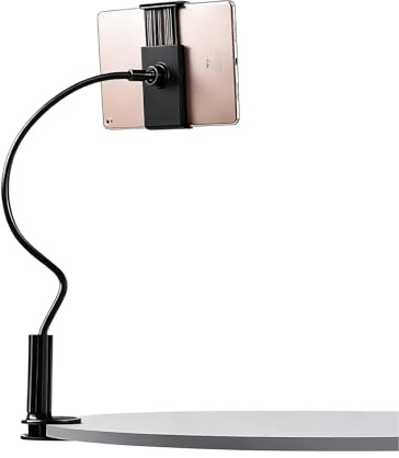 TUBAWD Kindle Holder, Kindle Stand, Tablet Stand, Phone Holder for Bed, Tablet Holder with Adjustable Arm for Reading and Video Viewing