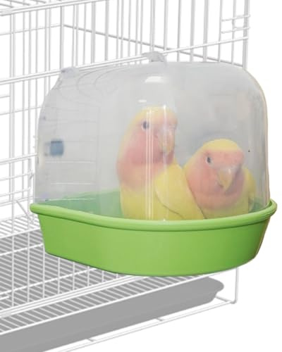 Opdestn Vogelbad für Wellensittiche | Ausziehbar Transparentes
