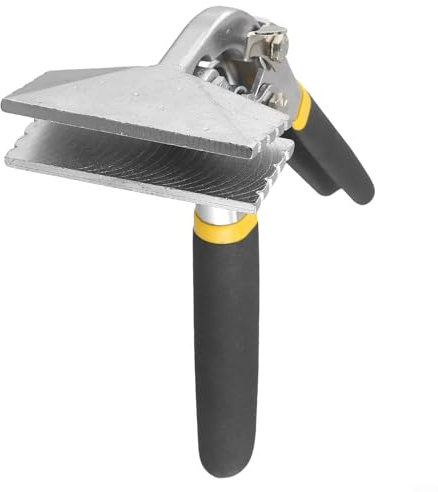 Plåtång, 75 mm och 150 mm käkbredd, rakt och armbågshandtag, tungt krympverktyg för lätt stålramkonstruktion med halkfritt grepp (B)