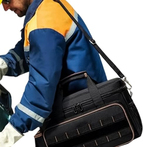 Hållbar Verktygsväska | Organisationsbälte Med Kapacitet,Verktygsväskor för Män Kvinnor,till Pappa Fäder Elinstallatör Snickare Bygg Resa Trädgårdsarbete Transport