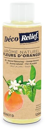 Déco Relief - Arôme Naturel de Fleur d'Oranger 120 ml - Ingrédient Pâtisserie - ARON31D