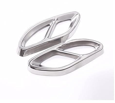 Auspuffblenden Auspuffblenden Schalldämpfer Für Benz ABCE GLC GLE GLS-Klasse W176 W246 W247 W205 W213 Coupé C207 X253 W166 C292 X166(‎Silver)