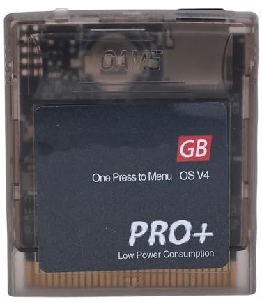 Plyisty Cartuccia di Gioco, Cartuccia di Gioco Multifunzionale con Memoria 4G da 64 Mbit Supporta più Mappatori Backup Automatico per Console Gameboy Color Gameboy Advance SP (Grigio Trasparente)
