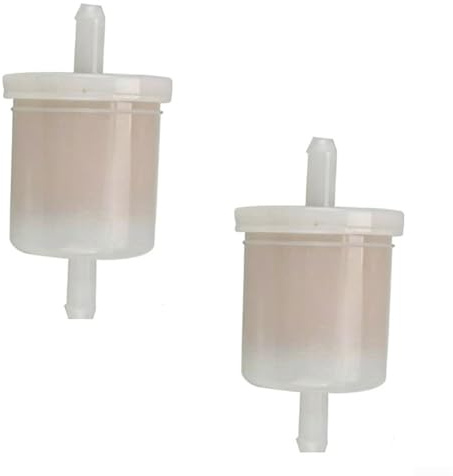 Donkivvy 2Pcs Inline Diesel Fuel Filter Fits for Kubota BX24 BX25 BX2230 BX2350 BX2360 BX2370 BX2350D BX23, OEM 12581-43012, 3351-43010, 12691-43010
