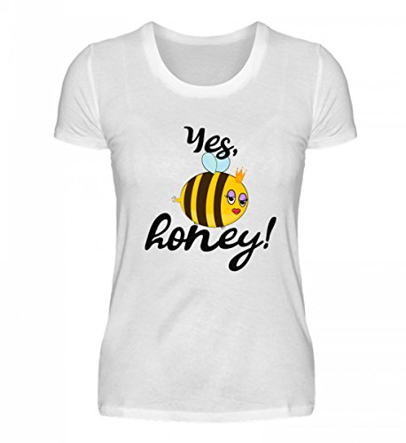 Chorchester - Maglietta da donna di alta qualità – Yes Honey! bianco XXL