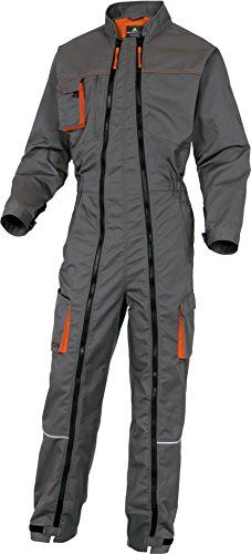 Delta Plus Panoply M2CZ2 Mach 2 Arbeitsoverall, Overall mit doppeltem Reißverschluss, Größe XXXL, Grau, grau, 3XL