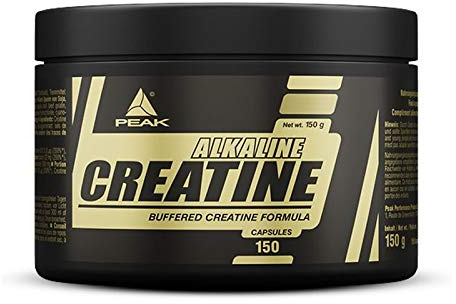 PEAK Creatin Alkalin - 150 Kapseln I 30 Portionen I Supplement mit Kreatin Monohydrat und Säurepuffer