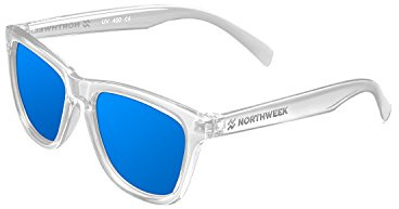 NORTHWEEK Occhiali da sole Kids Ocean Unisex - Bambini e ragazzi, Bright White/Blue