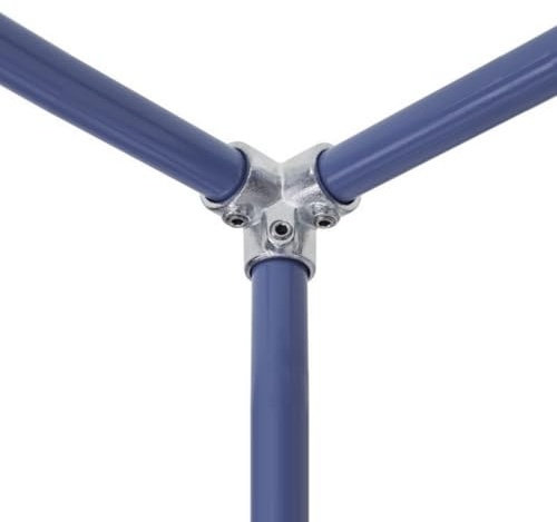 WITTKOWARE Rohrverbinder aus verzinktem Temperguss, für Rohr-Außendurchmesser 26,9mm (¾), Formteil: Eckverbinder 90°
