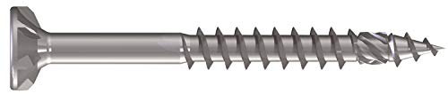 DRIBO Spanplattenschraube ETA Seko TX TG Edelstahl A4 bl. +WERA-Bit 4,0x60-140 Stk