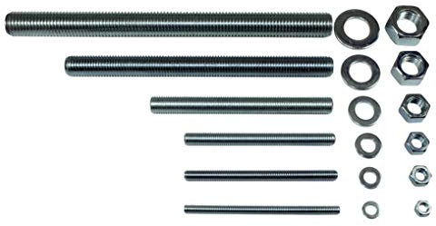 SN-TEC Ankerstangen | Gewindestangen | Verbundanker M8 bis M24 für Montagemörtel und Mörtelpatronen, verzinkt Länge von 110mm bis 300mm wählbar (M12 x 210mm, 10 Stück)