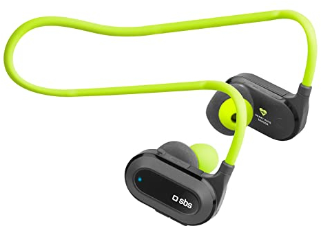 SBS HEART RATE RUNNER Auricolari sportivi in ear con monitoraggio della frequenza cardiaca, archetto flessibile, tasto di risposta/fine chiamata, microfono e controllo del volume