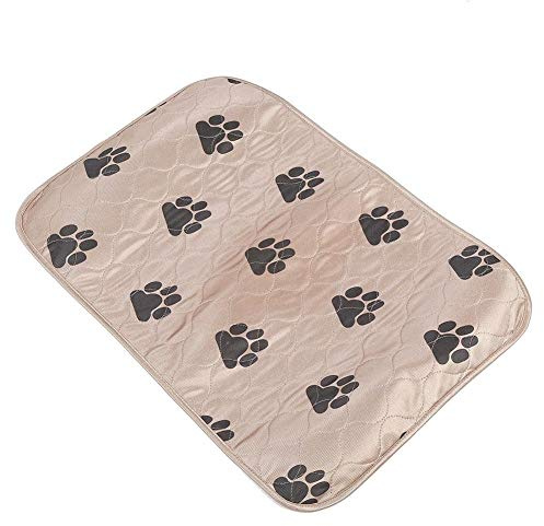 SOULONG Pee Matte Pads Hunde Welpen Inkontinenz-Unterlage Waschbar bis 60° Saugfähig Wiederverwendbar Wasser-undurchlässig 4-Schicht Design (40 * 60cm-Braun)