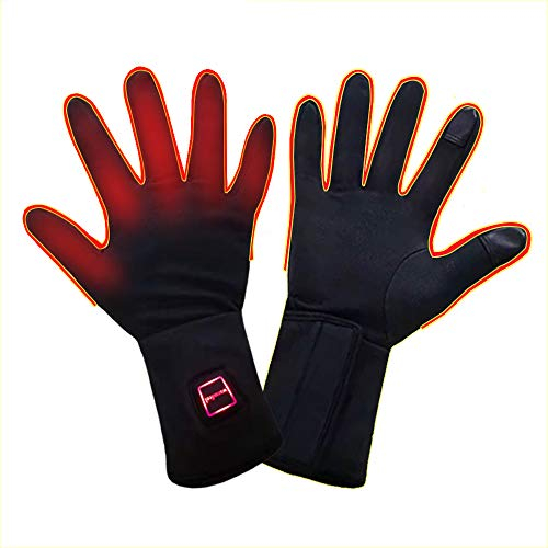 LPCRILLY Flexible Electric Heated Gloves, Hand Wear for Arthritis Hands,Ultra-thin Hand Warmer Gloves Screen Touchable (Medium)…