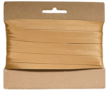 20m Schrägband Satin ca.15mm gefalzt Kantenband Einfassband große Farbwahl