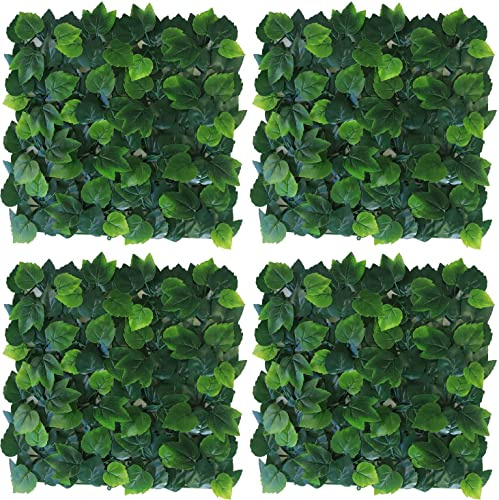Jet7Garden Plaques clipsables de Feuillage Artificiel 1m² (Lot de 4) Lierre de Boston
