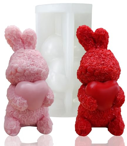 Kerzengießform Cake silikonform 3D Valentinstag für Silikon-Formen Kerzenherstellung Harzguss Silikonform DIYdie Seifenherstellung Polymer Ton Handwerk Gips Seifen Tortendekoration