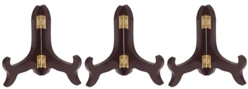 DECHOUS 3pcs Display Stand for Decorative Plates and Artwork Elegant Curved Easel Holder for Home Decor and Retail Displays Fits Plates