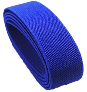 ELSKBRUN Correas elásticas de 5 metros, 3cm de ancho, cinturón elástico plano, banda de goma para la cintura, accesorios de costura para ropa Diy, Azul real, 30mm