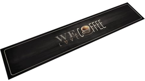 vidaXL Küchenteppich Waschbar Kaffee 60x300 cm Samt