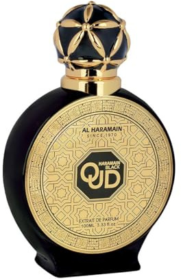 Al Haramain Black Oud Extrait de Parfum Spray for Men, 3.4 Ounce