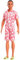 Barbie Fashionistas Ken-Puppe Nr. 235 brünett mit geflochtenen Haaren, korallenfarbenem Jumpsuit mit Hawaii-Muster und grünen Sandalen, HYT99