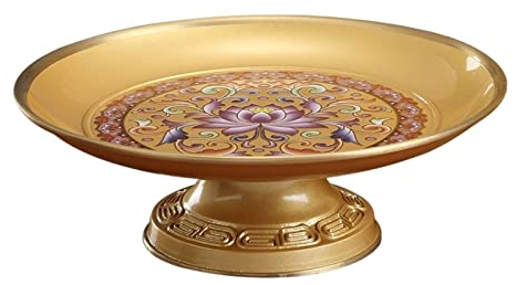 ENGENDER Fruit Bowl Countertop Fruit Basket Copper Fruit Tray Lotus Fruit Tray Home Decoration Storage Tray Retro Design Decorative Ornaments Fruit Basket