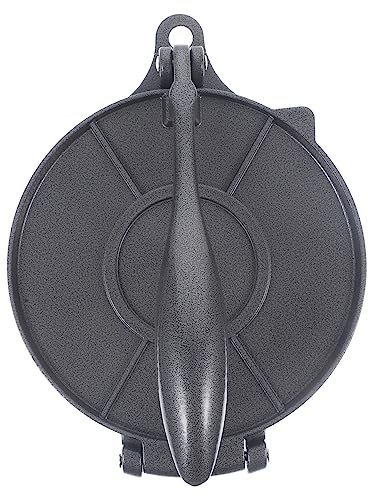 OQHAIR Dough Press Fry Bread De Mujer Metal Dies Sugar Pancakes Presser Flour Tortillas Press Tortilla Cooking Device Tortilla Maker Steel Tortilla Press Steel to Rotate Flat (Grey 44X20C