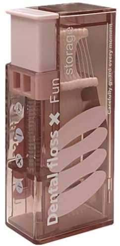 Ymxygz Dispensador De Hilo Dental con 10 Piezas De Hilo Dental, Dispensador Portátil, Estuches Automáticos para Limpieza De Dientes, Dispensador De Hilo Dental