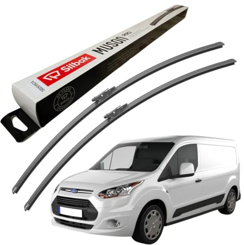 Silbak Windscreen Wipers, fits for FORD TRANSIT CONNECT (2014 ONWARDS) Front Wiper Blades, 750mm/750mm