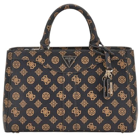GUESS Dorys Luxury Satchel Mocha Logo