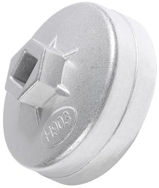Flaconi Chiave a Tazza per Auto,Chiave per Filtro Olio con 14 Flauti,Strumento per Rimozione Prese in Alluminio,Compatibile con i Tappi Dell'alloggiamento del Filtro Dell'olio a Cartuccia da 74 mm