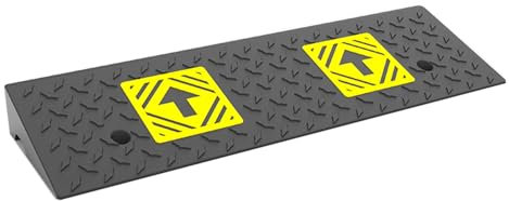 Generisch Bordsteinrampe, Gummi Kunststoff Rollstuhlrampe, 11,000 Lb/5T Kapazität, Tragbare Türschwellenrampe Für Autos, Fahrräder, Motorräder(100x30x15cm/39x12x6in)