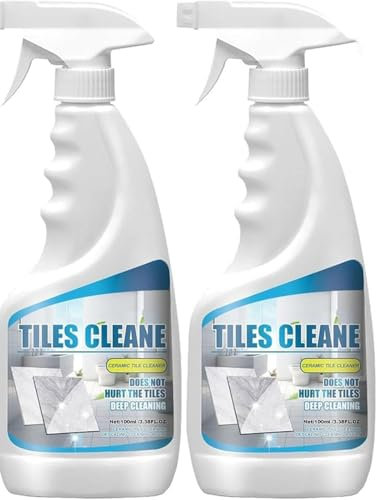 MavChanolia Tile Grout Cleaner Sprayer,Tile Cleaner,Quickly Removes Dirt Stone Floors Cleaning Agent,Multifunction Bathroom Descaler Cleaner,Stubborn Dirt Removal