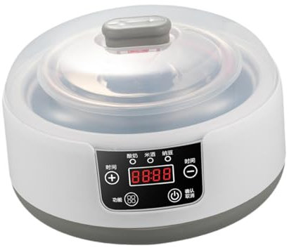 Baoblaze Yaourtière automatique, récipient intérieur en acier inoxydable, contrôle de température constante,