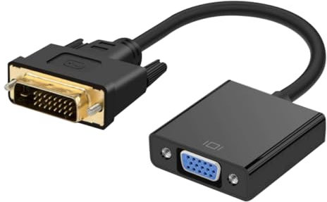 BELLIFFY Cavo Dvi-vga Convertitore Dvi Maschio A Vga Femmina Adattatore Dvi-vga Per Tv Computer Laptop Senza Alimentatore