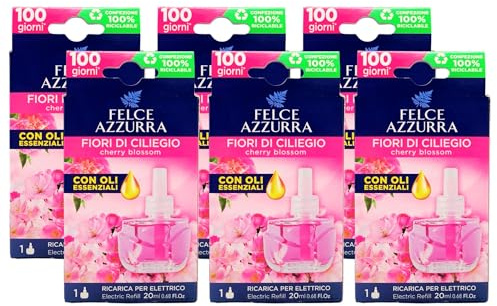 Felce Azzurra - Aria Di Casa, Ricarica Per Diffusore Elettrico, FIORI DI CILIEGIO 20ml (6 Unità)