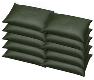 Hochwassersäcke, 10 Stück Sandloser Sandsack, Selbstabsorbierender Hochwasserschutz-Sandsack, Dicker Canvas-Sandsack Für Den Hauseingang, Garagenbalkon(25x100cm)