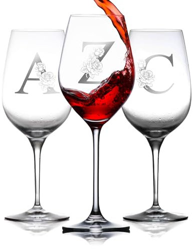 GMDLSK Verre A Vin Personnalisé - Verres gravés, Cadeau Personnalisé Pour Maman, Cadeau Femme, Set a vin pour parents, cadeau mariage, Amis