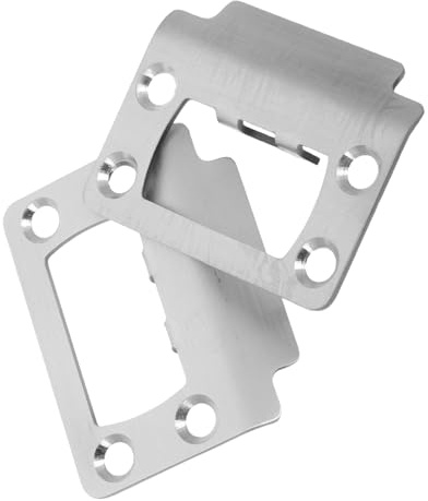 KONTONTY Plaque de Verrou Acier Inoxydable de Gâches pour Serrures de Porte Intérieure et Distribution des Forces Impact et Sécurisée pour Remplacement de Serrure