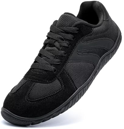 JUJIAOSO Barefoot Shoes Wide Casual Lace Up Retro Zero Drop Fashion Sneakers for Women Men