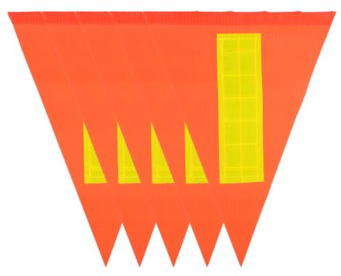 Gatuida Set da 5 Bandiere Riflettenti per Bicicletta, Bandiere Triangolari di Sicurezza Resistenti Agli Strappi, Compatte e Leggere, per Segnalazione Ciclistica e Sicurezza Stradale