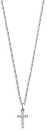 XENOX® Kreuz Halskette - Damen Halskette aus hochwertigem 925/- Sterlingsilber mit Kreuz-Anhänger | XS3522K