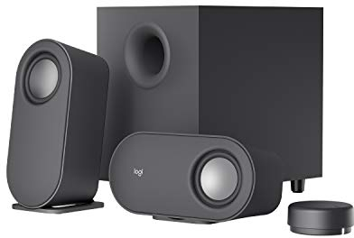 Logitech Z407 Bluetooth-Computerlautsprecher mit Subwoofer und kabelloser Steuerung, raumfüllendem Sound, Premium-Audio mit mehreren Eingängen, USB-Lautsprechern - Graphit