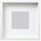 Sannahed IKEA Bilderrahmen - Innenmaß 25x25x4cm - Außenmaß 27x27cm - Objektrahmen inkl. Passepartout - weiß